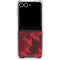 Red Street Camo Galaxy Z Flip7 Clear Case