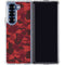 Red Street Camo Galaxy Z Fold7 Clear Case