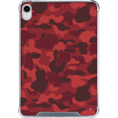 Red Street Camo iPad 11th Gen (2025) Clear Case