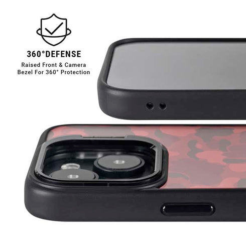 Red Street Camo iPhone 14 Kickstand Case