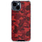 Red Street Camo iPhone 15 Clear Case
