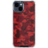 Red Street Camo iPhone 15 Clear Case