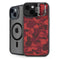 Red Street Camo iPhone 15 Kickstand Case