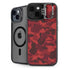 Red Street Camo iPhone 15 Kickstand Case