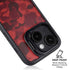 Red Street Camo iPhone 15 Kickstand Case