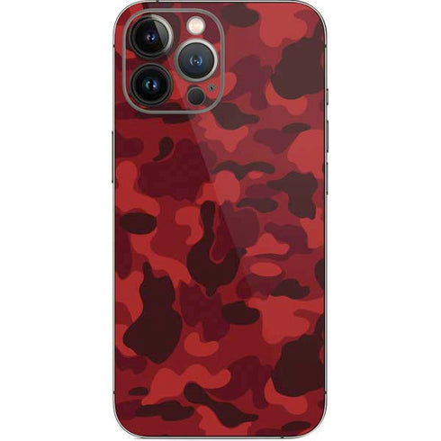 Red Street Camo iPhone 15 Pro Max Skin