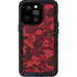 Red Street Camo iPhone 15 Pro Waterproof Case