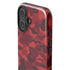 Red Street Camo iPhone 16 Impact Case