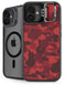 Red Street Camo iPhone 16 Kickstand Case