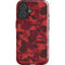 Red Street Camo iPhone 16 Plus Impact Case