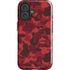 Red Street Camo iPhone 16 Plus Impact Case