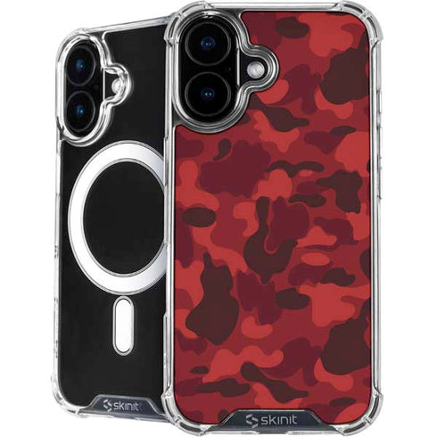 Red Street Camo iPhone 16 Plus MagSafe Case