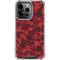 Red Street Camo iPhone 16 Pro Clear Case