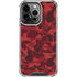 Red Street Camo iPhone 16 Pro Clear Case