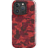 Red Street Camo iPhone 16 Pro Impact Case