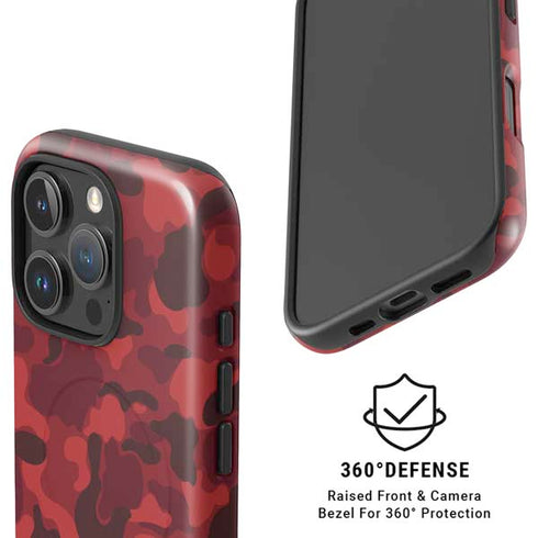 Red Street Camo iPhone 16 Pro Magsafe Impact Case