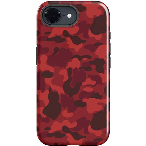 Red Street Camo iPhone 16e Impact Case