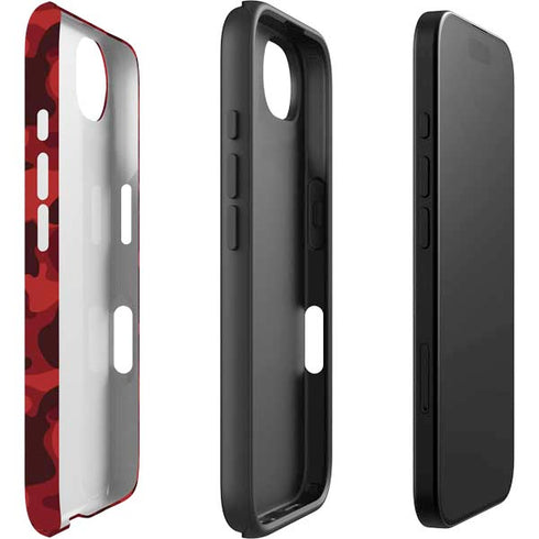 Red Street Camo iPhone 16e Impact Case