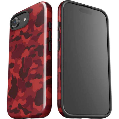 Red Street Camo iPhone 16e Impact Case