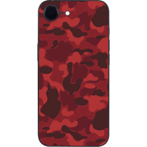 Red Street Camo iPhone 16e Skin