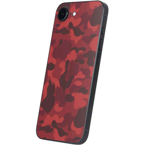 Red Street Camo iPhone 16e Skin
