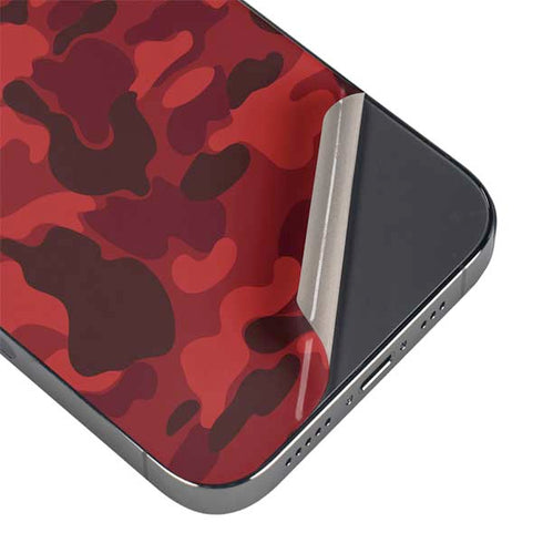 Red Street Camo iPhone 16e Skin