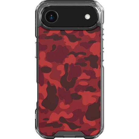 Red Street Camo iPhone 17 Air Clear Case