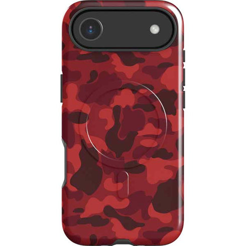 Red Street Camo iPhone 17 Air Magsafe Impact Case