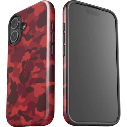 Red Street Camo iPhone 17 Impact Case