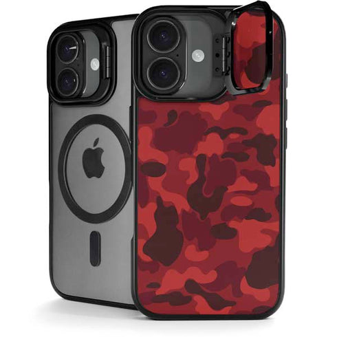 Red Street Camo iPhone 17 Kickstand Case
