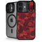 Red Street Camo iPhone 17 Kickstand Case