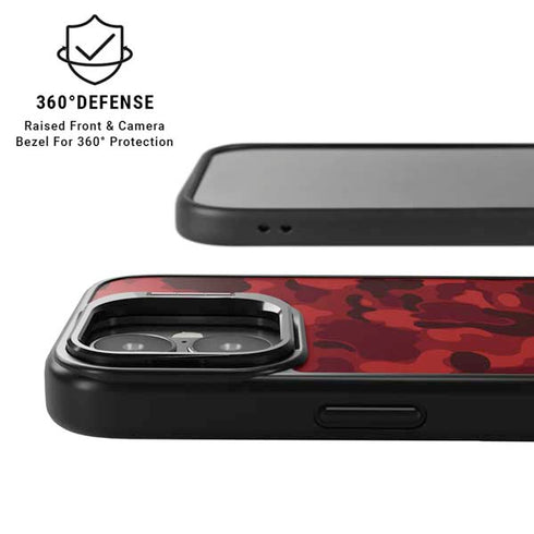 Red Street Camo iPhone 17 Kickstand Case