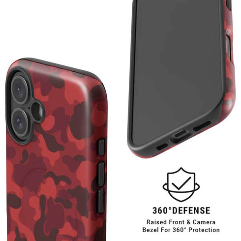 Red Street Camo iPhone 17 Magsafe Impact Case