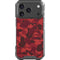 Red Street Camo iPhone 17 Pro Clear Case