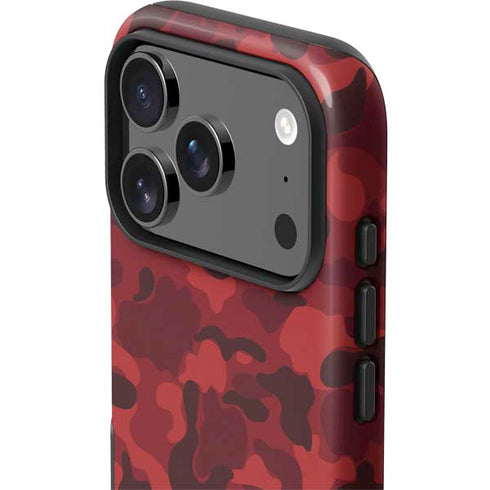 Red Street Camo iPhone 17 Pro Impact Case