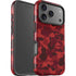 Red Street Camo iPhone 17 Pro Impact Case