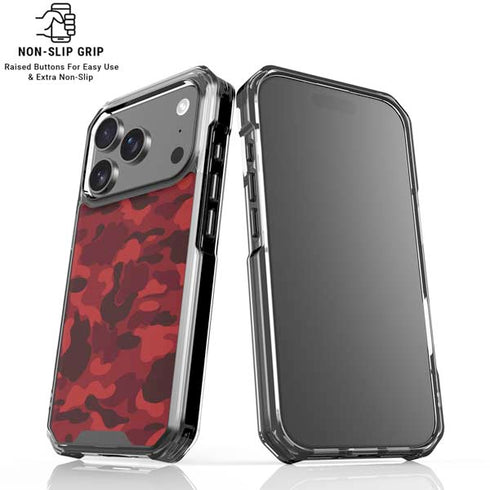 Red Street Camo iPhone 17 Pro MagSafe Case
