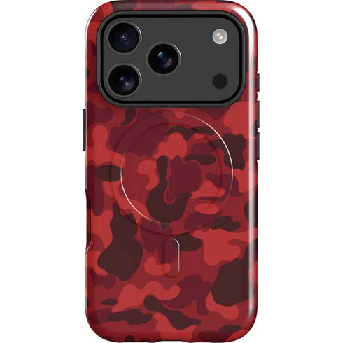 Red Street Camo iPhone 17 Pro Magsafe Impact Case