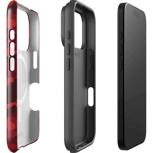 Red Street Camo iPhone 17 Pro Magsafe Impact Case