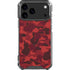 Red Street Camo iPhone 17 Pro Max Clear Case