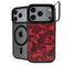 Red Street Camo iPhone 17 Pro Max Kickstand Case