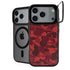 Red Street Camo iPhone 17 Pro Max Kickstand Case