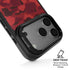 Red Street Camo iPhone 17 Pro Max Kickstand Case