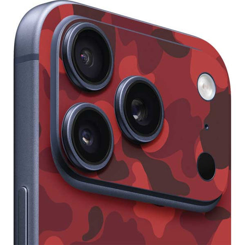 Red Street Camo iPhone 17 Pro Max Skin