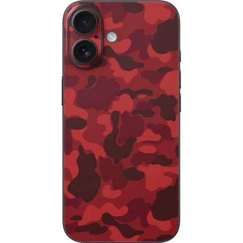 Red Street Camo iPhone 17 Skin