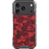 Red Street Camo iPhone 18 Pro Clear Case
