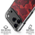 Red Street Camo iPhone 18 Pro Clear Case