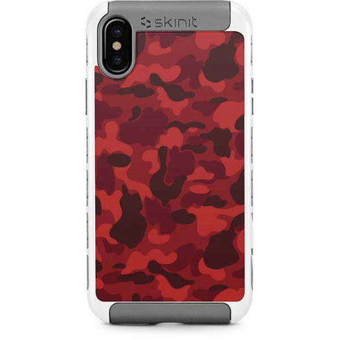 Red Street Camo iPhone Cases