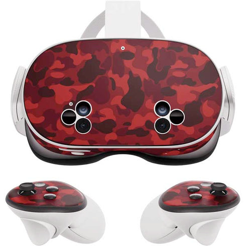 Red Street Camo Meta Quest 3S Skin
