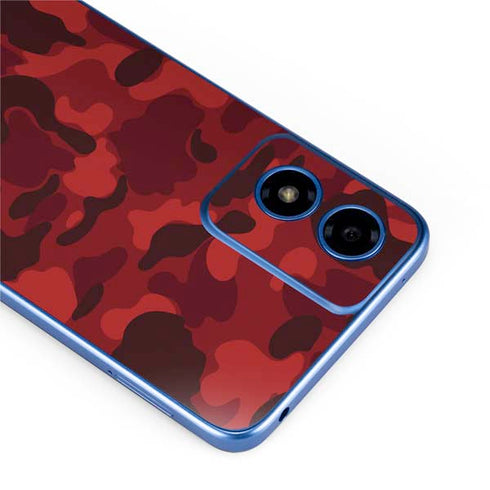 Red Street Camo Moto G Play 4G (2024) Skin